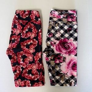 Lularoe OS roses 2 pair